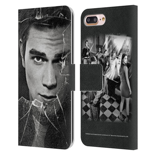 Riverdale Broken Glass Portraits Archie Andrews Leather Book Wallet Case Cover For Apple iPhone 7 Plus / iPhone 8 Plus