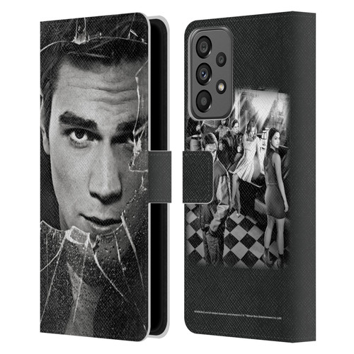 Riverdale Broken Glass Portraits Archie Andrews Leather Book Wallet Case Cover For Samsung Galaxy A73 5G (2022)