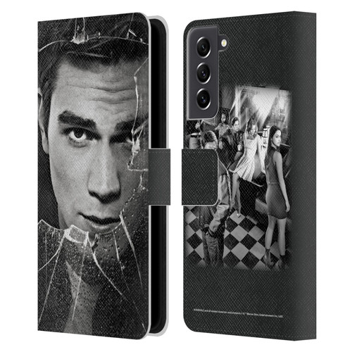 Riverdale Broken Glass Portraits Archie Andrews Leather Book Wallet Case Cover For Samsung Galaxy S21 FE 5G