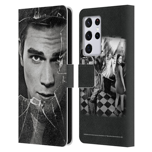 Riverdale Broken Glass Portraits Archie Andrews Leather Book Wallet Case Cover For Samsung Galaxy S21 Ultra 5G