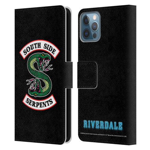 Riverdale Graphic Art South Side Serpents Leather Book Wallet Case Cover For Apple iPhone 12 / iPhone 12 Pro