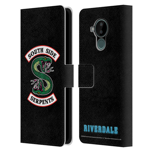 Riverdale Graphic Art South Side Serpents Leather Book Wallet Case Cover For Nokia C30