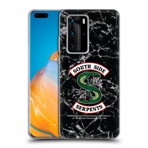 Riverdale South Side Serpents Black And White Marble Logo Soft Gel Case for Huawei P40 Pro / P40 Pro Plus 5G