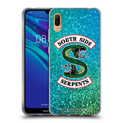 Riverdale South Side Serpents Glitter Print Logo Soft Gel Case for Huawei Y6 Pro (2019)