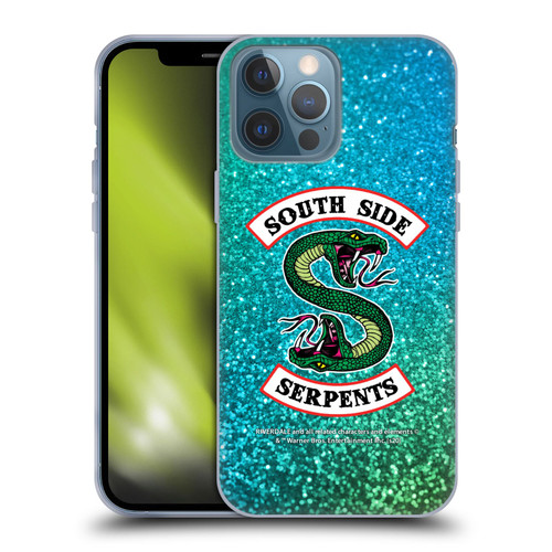 Riverdale South Side Serpents Glitter Print Logo Soft Gel Case for Apple iPhone 13 Pro Max