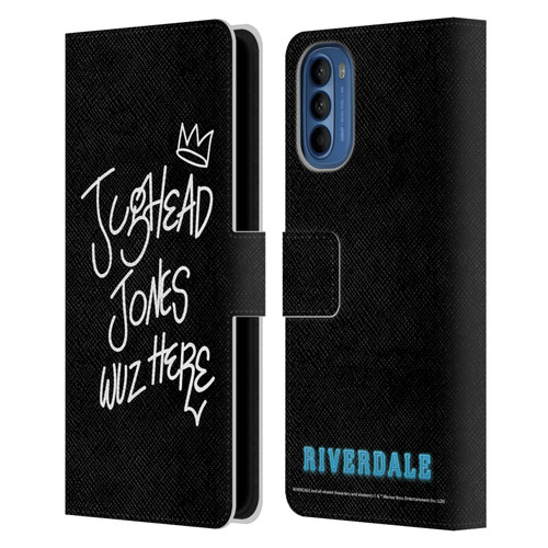 Riverdale Graphic Art Jughead Wuz Here Leather Book Wallet Case Cover For Motorola Moto G41