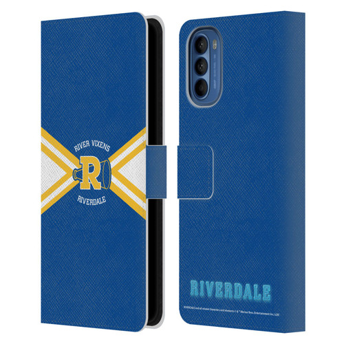 Riverdale Graphic Art River Vixens Uniform Leather Book Wallet Case Cover For Motorola Moto G41