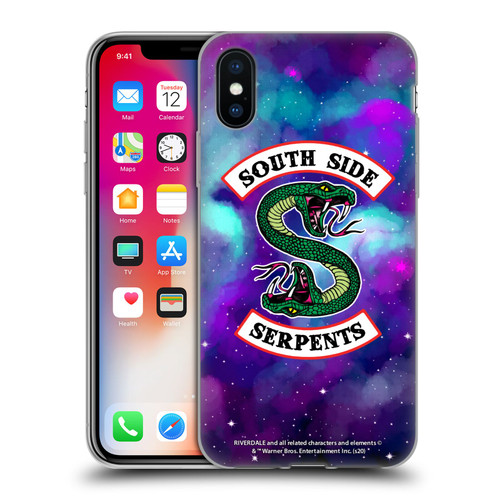 Riverdale South Side Serpents Nebula Logo 1 Soft Gel Case for Apple iPhone X / iPhone XS