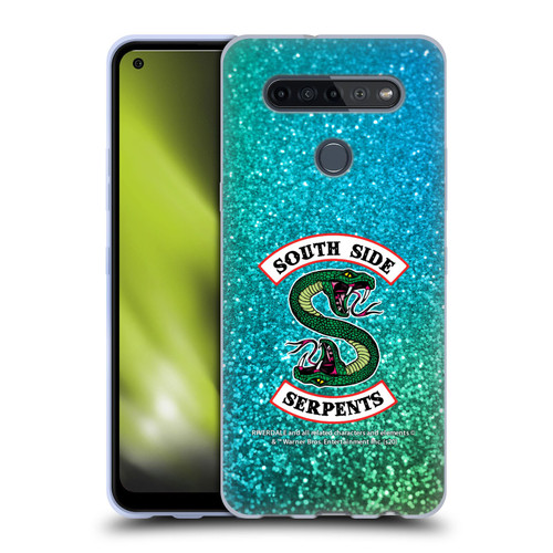 Riverdale South Side Serpents Glitter Print Logo Soft Gel Case for LG K51S