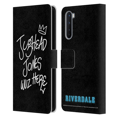 Riverdale Graphic Art Jughead Wuz Here Leather Book Wallet Case Cover For OnePlus Nord 5G