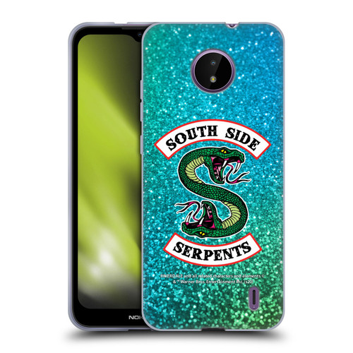Riverdale South Side Serpents Glitter Print Logo Soft Gel Case for Nokia C10 / C20
