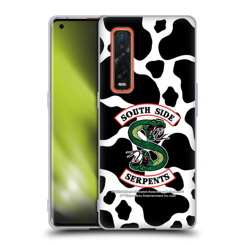 Riverdale South Side Serpents Cow Logo Soft Gel Case for OPPO Find X2 Pro 5G