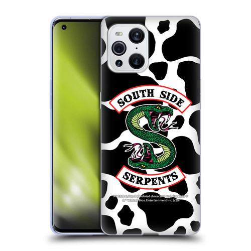 Riverdale South Side Serpents Cow Logo Soft Gel Case for OPPO Find X3 / Pro