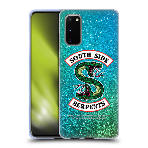 Riverdale South Side Serpents Glitter Print Logo Soft Gel Case for Samsung Galaxy S20 / S20 5G