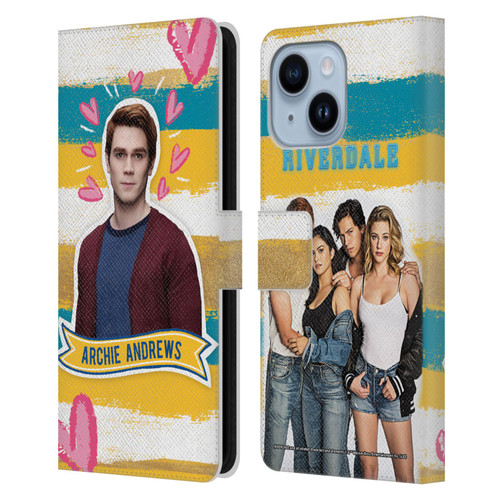 Riverdale Graphics Archie Andrews Leather Book Wallet Case Cover For Apple iPhone 14 Plus