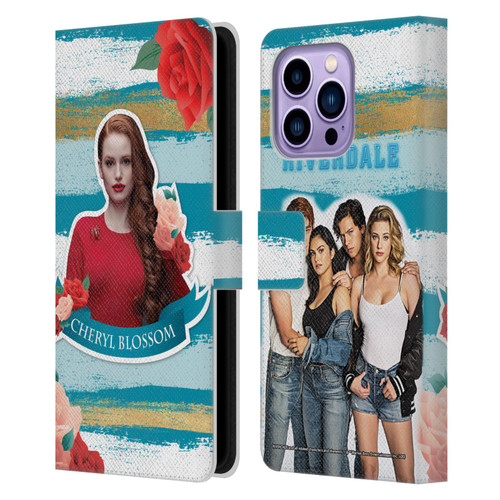 Riverdale Graphics Cheryl Blossom Leather Book Wallet Case Cover For Apple iPhone 14 Pro Max