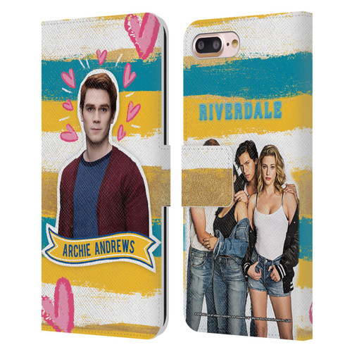Riverdale Graphics Archie Andrews Leather Book Wallet Case Cover For Apple iPhone 7 Plus / iPhone 8 Plus