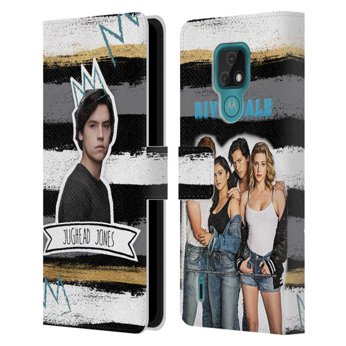Riverdale Graphics Jughead Jones Leather Book Wallet Case Cover For Motorola Moto E7