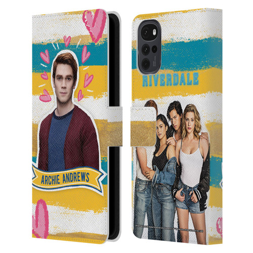 Riverdale Graphics Archie Andrews Leather Book Wallet Case Cover For Motorola Moto G22