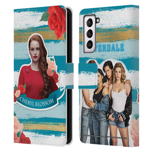 Riverdale Graphics Cheryl Blossom Leather Book Wallet Case Cover For Samsung Galaxy S21 5G