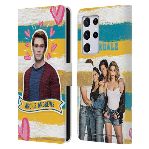 Riverdale Graphics Archie Andrews Leather Book Wallet Case Cover For Samsung Galaxy S21 Ultra 5G