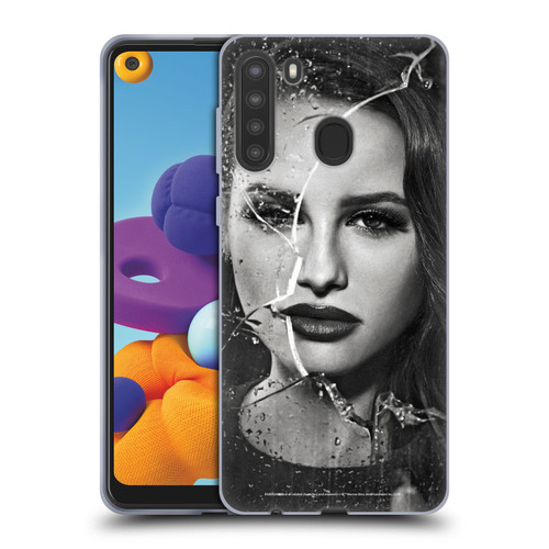 Riverdale Broken Glass Portraits Cheryl Blossom Soft Gel Case for Samsung Galaxy A21 (2020)