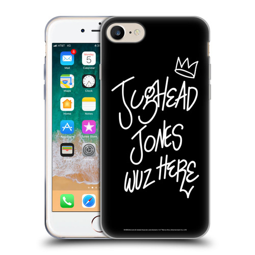 Riverdale Graphic Art Jughead Wuz Here Soft Gel Case for Apple iPhone 7 / 8 / SE 2020 & 2022