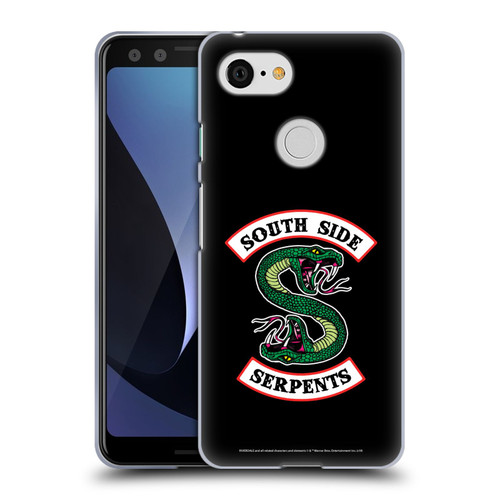 Riverdale Graphic Art South Side Serpents Soft Gel Case for Google Pixel 3