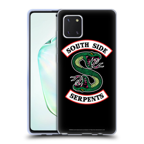Riverdale Graphic Art South Side Serpents Soft Gel Case for Samsung Galaxy Note10 Lite