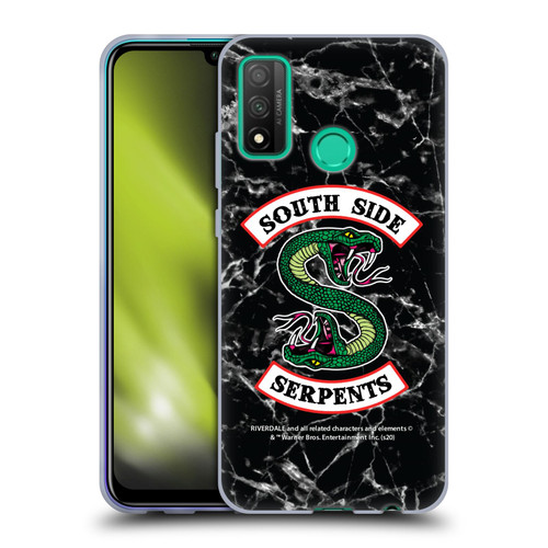 Riverdale South Side Serpents Black And White Marble Logo Soft Gel Case for Huawei P Smart (2020)