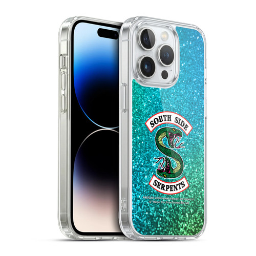 Riverdale South Side Serpents Glitter Print Logo Soft Gel Case for Apple iPhone 13 Pro & MagSafe