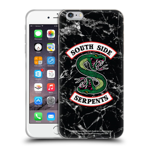 Riverdale South Side Serpents Black And White Marble Logo Soft Gel Case for Apple iPhone 6 Plus / iPhone 6s Plus