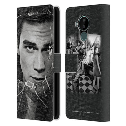 Riverdale Broken Glass Portraits Archie Andrews Leather Book Wallet Case Cover For Nokia C30