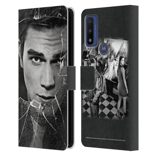 Riverdale Broken Glass Portraits Archie Andrews Leather Book Wallet Case Cover For Motorola G Pure