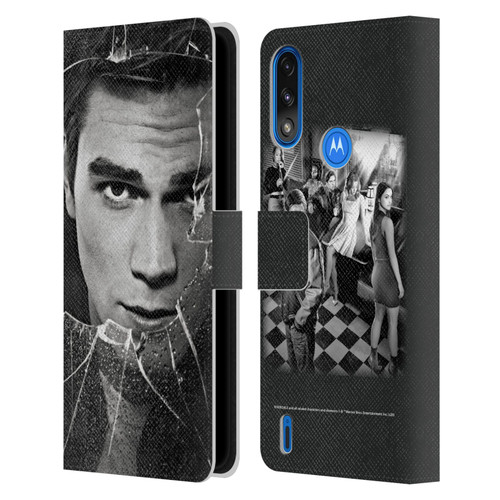 Riverdale Broken Glass Portraits Archie Andrews Leather Book Wallet Case Cover For Motorola Moto E7 Power / Moto E7i Power