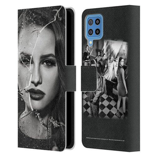 Riverdale Broken Glass Portraits Cheryl Blossom Leather Book Wallet Case Cover For Samsung Galaxy F22 (2021)