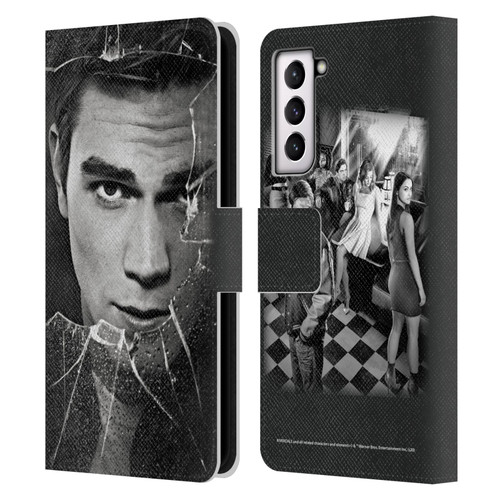 Riverdale Broken Glass Portraits Archie Andrews Leather Book Wallet Case Cover For Samsung Galaxy S21 5G