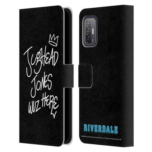 Riverdale Graphic Art Jughead Wuz Here Leather Book Wallet Case Cover For HTC Desire 21 Pro 5G