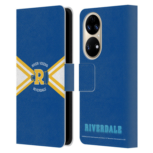 Riverdale Graphic Art River Vixens Uniform Leather Book Wallet Case Cover For Huawei P50