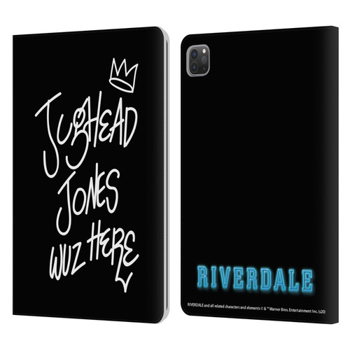 Riverdale Graphic Art Jughead Wuz Here Leather Book Wallet Case Cover For Apple iPad Pro 11 2020 / 2021 / 2022