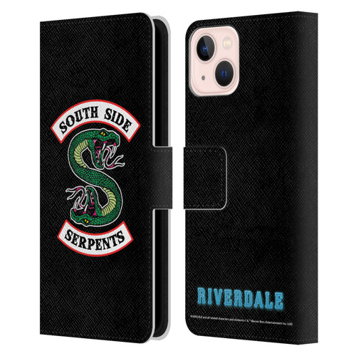 Riverdale Graphic Art South Side Serpents Leather Book Wallet Case Cover For Apple iPhone 13