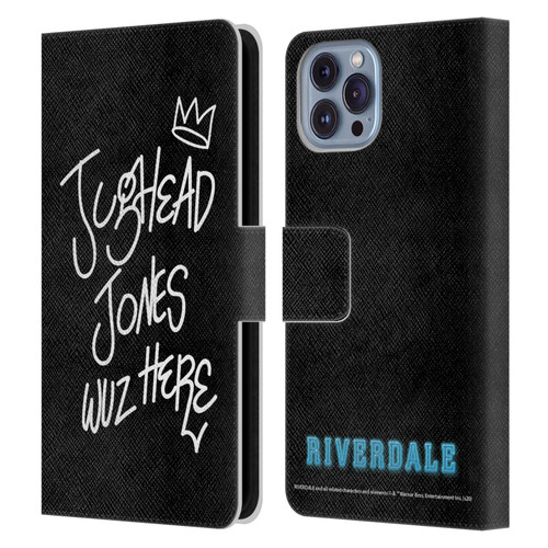Riverdale Graphic Art Jughead Wuz Here Leather Book Wallet Case Cover For Apple iPhone 14