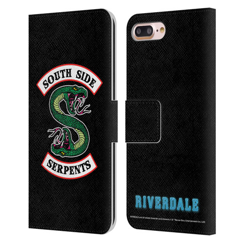 Riverdale Graphic Art South Side Serpents Leather Book Wallet Case Cover For Apple iPhone 7 Plus / iPhone 8 Plus