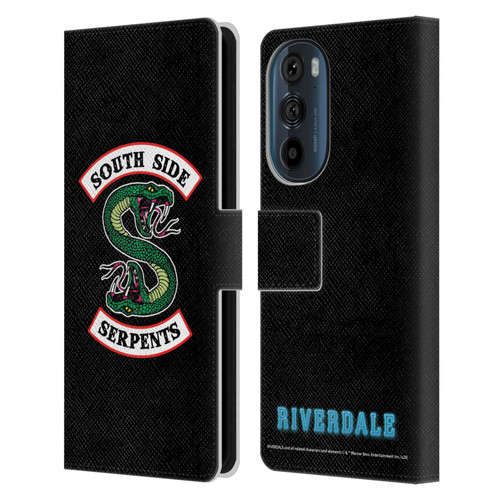 Riverdale Graphic Art South Side Serpents Leather Book Wallet Case Cover For Motorola Edge 30