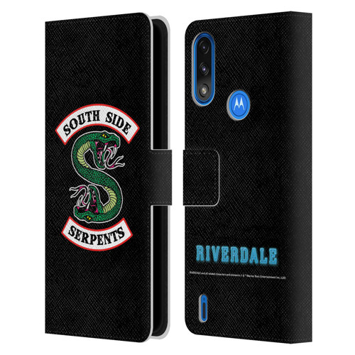 Riverdale Graphic Art South Side Serpents Leather Book Wallet Case Cover For Motorola Moto E7 Power / Moto E7i Power