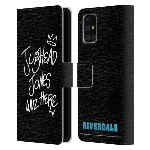 Riverdale Graphic Art Jughead Wuz Here Leather Book Wallet Case Cover For Samsung Galaxy M31s (2020)