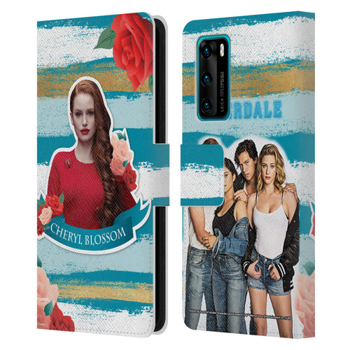 Riverdale Graphics Cheryl Blossom Leather Book Wallet Case Cover For Huawei P40 5G