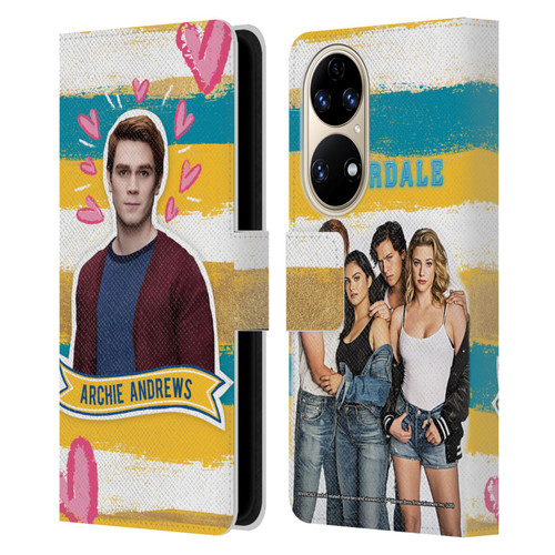 Riverdale Graphics Archie Andrews Leather Book Wallet Case Cover For Huawei P50