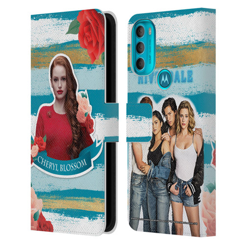 Riverdale Graphics Cheryl Blossom Leather Book Wallet Case Cover For Motorola Moto G71 5G