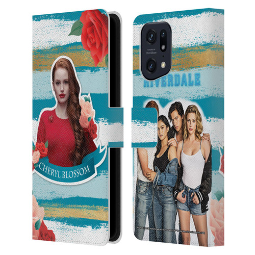 Riverdale Graphics Cheryl Blossom Leather Book Wallet Case Cover For OPPO Find X5